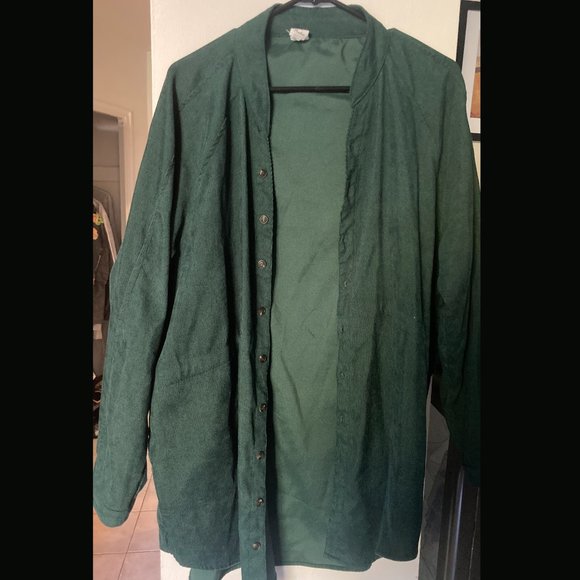 Kelly Green Corduroy Tunic - Picture 2 of 3